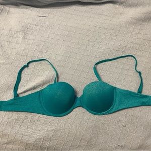 Victorias Secret 32D teal bra NWT